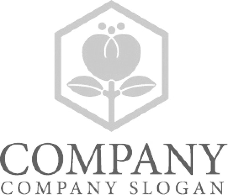 画像6: 葉・花・つぼみ・六角形・ロゴ・マークデザイン1310 (6)