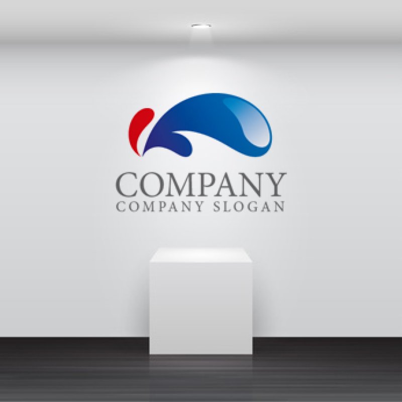 画像2: 波・成長・水ロゴ・マークデザイン225 (2)