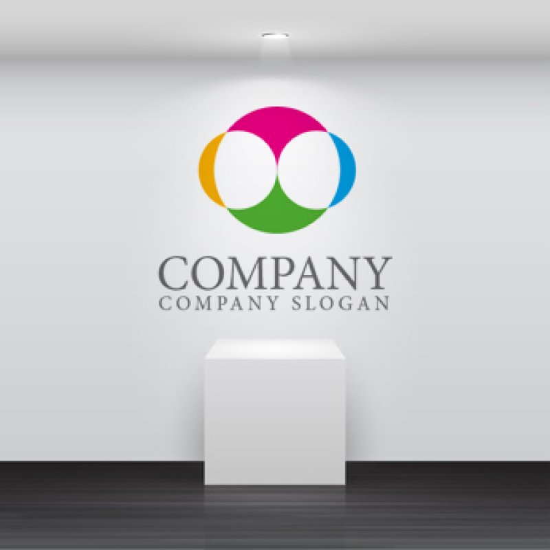 画像2: 重なり・輪・色ロゴ・マークデザイン233 (2)