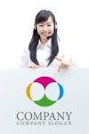 画像3: 重なり・輪・色ロゴ・マークデザイン233 (3)