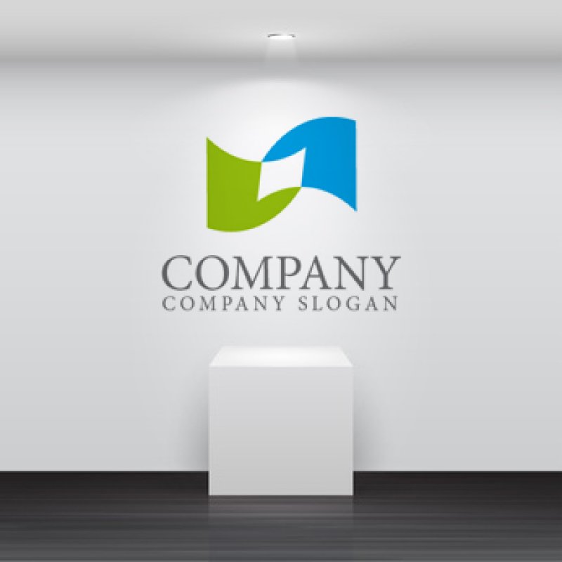 画像2: 旗・重なり・協力ロゴ・マークデザイン237 (2)