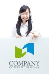 画像3: 旗・重なり・協力ロゴ・マークデザイン237 (3)