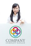 画像3: 丸・色・グループ・集合ロゴ・マークデザイン246 (3)