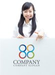 画像3: 輪・8・四つ輪・ロゴ・マークデザイン285 (3)