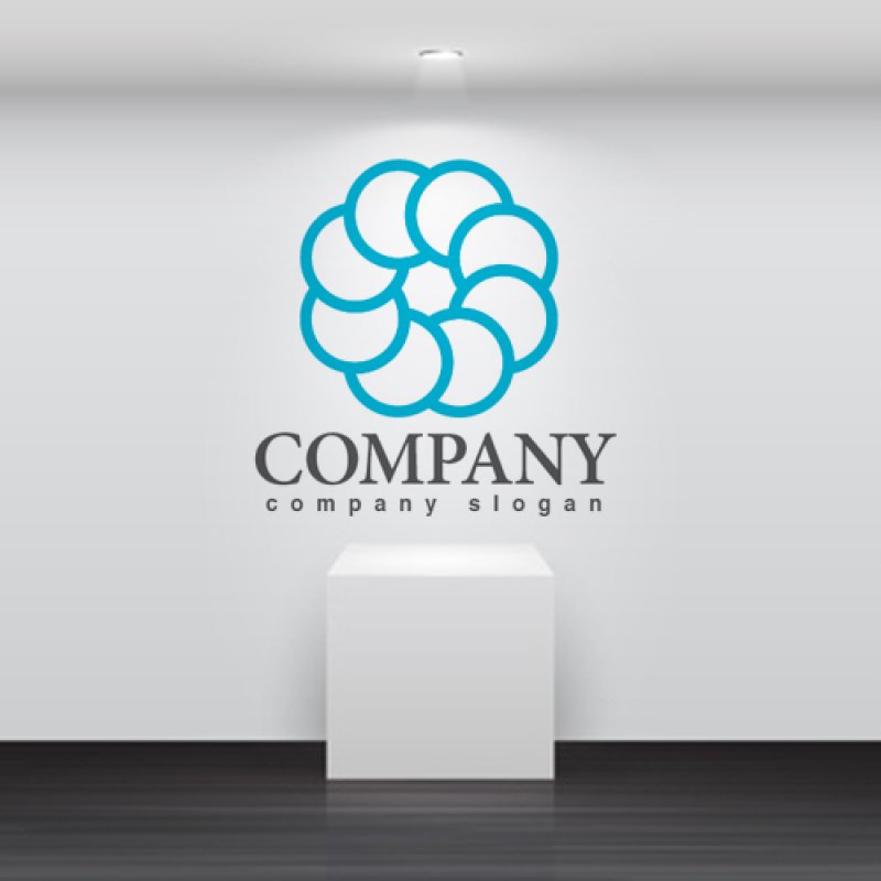 画像2: 輪・花・集合・回転・ロゴ・マークデザイン309 (2)