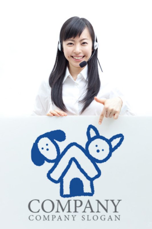 画像3: 犬・猫・小屋ロゴ・マークデザイン093 (3)