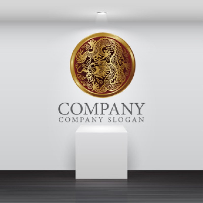 画像4: ドラゴン・球ロゴ・マークデザイン111 (4)