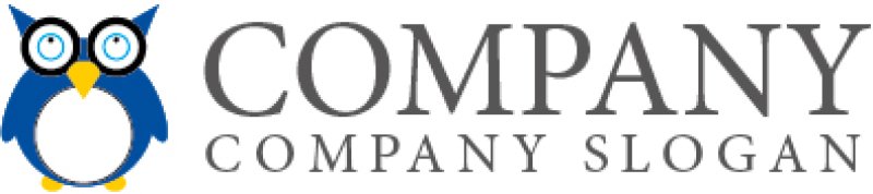 画像4: フクロウ・ペンギン・メガネ・ロゴ・マークデザイン147 (4)