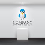 画像2: ペンギン・顔・動物・鳥ロゴ・マークデザイン149 (2)