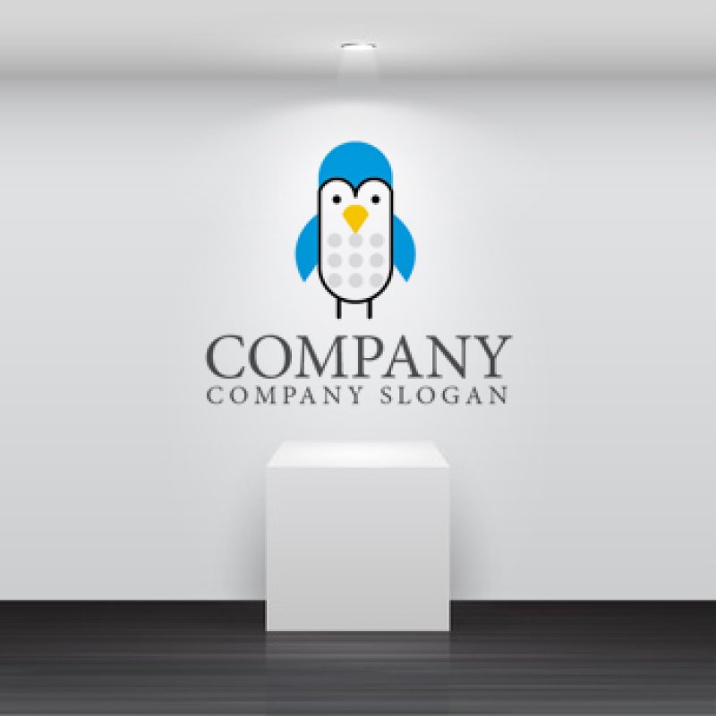 画像2: ペンギン・顔・動物・鳥ロゴ・マークデザイン149 (2)