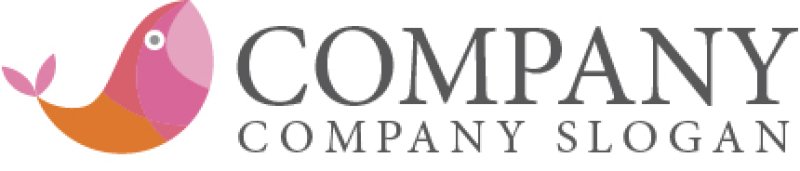 画像5: 魚・クジラ・成長・上昇・ロゴ・マークデザイン195 (5)