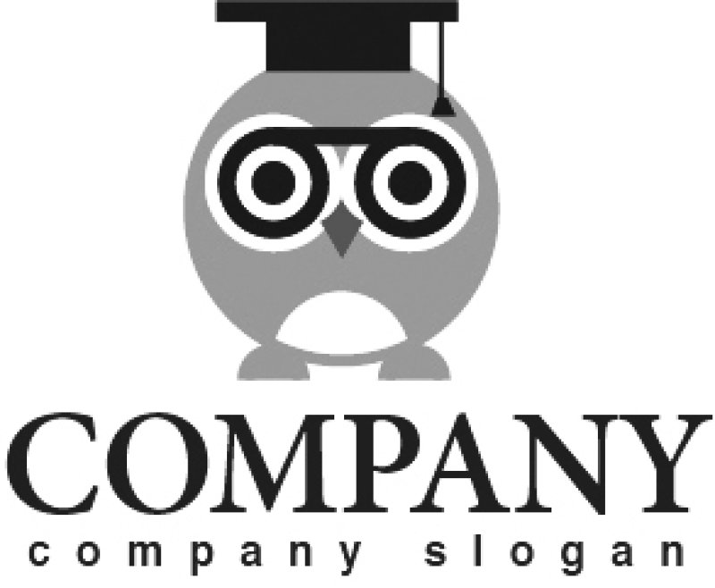 画像4: 鳥・フクロウ・博士・メガネ・ロゴ・マークデザイン200 (4)