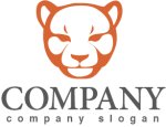 画像1: ヒョウ・動物・顔・ロゴ・マークデザイン203 (1)