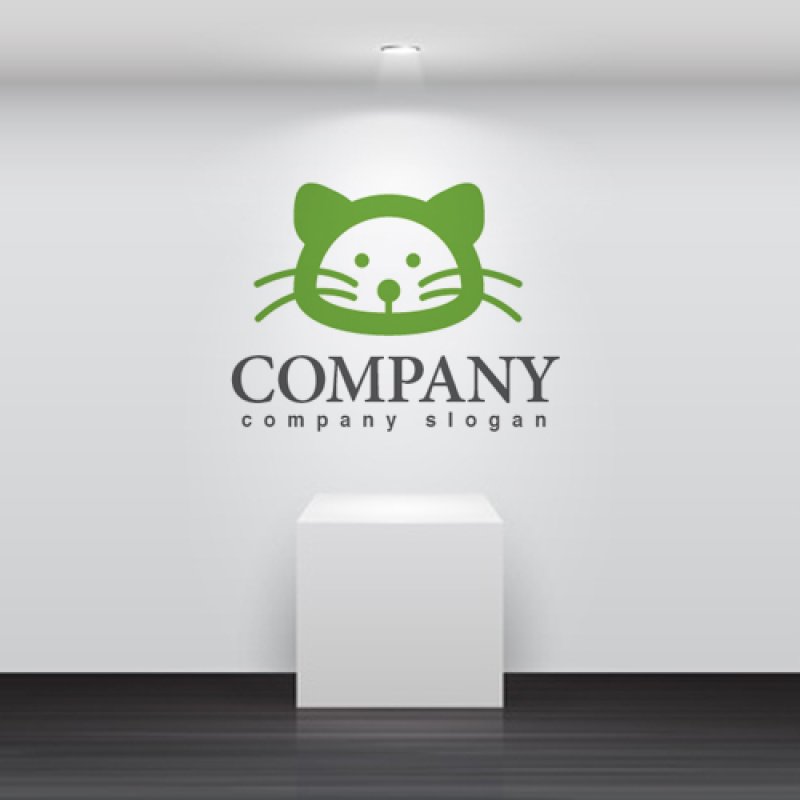 画像2: 猫・ネズミ・ヒゲ・ロゴ・マークデザイン221 (2)