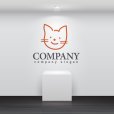 画像2: 猫・動物・線・ヒゲ・ロゴ・マークデザイン222 (2)