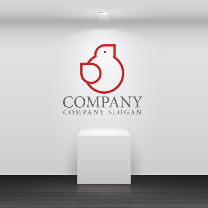 画像2: 鳩・鳥・動物・ロゴ・マークデザイン237 (2)