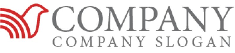 画像5: 鳩・鳥・輪・羽・動物・ロゴ・マークデザイン240 (5)