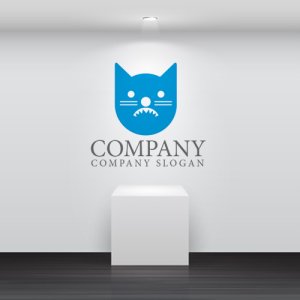 画像2: 猫・顔・ヒゲ・動物・ロゴ・マークデザイン244