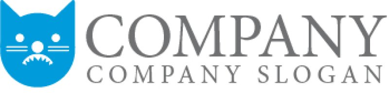 画像5: 猫・顔・ヒゲ・動物・ロゴ・マークデザイン244 (5)