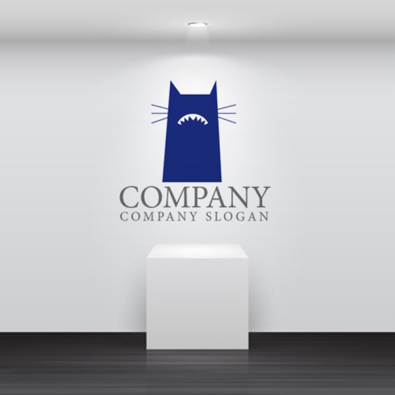 画像2: 猫・顔・ヒゲ・上昇・ロゴ・マークデザイン246 (2)