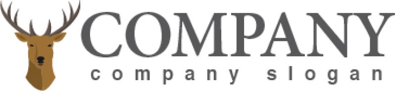 画像5: 鹿・トナカイ・角・ロゴ・マークデザイン265 (5)