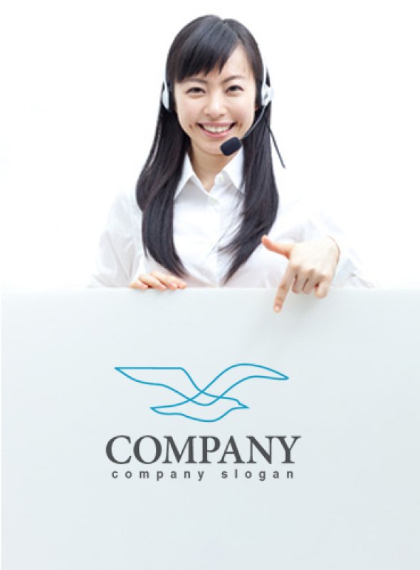 画像3: かもめ・鳥・線・ロゴ・マークデザイン266 (3)