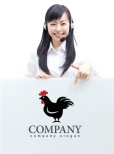 画像3: 鶏・鳥・トサカ・ロゴ・マークデザイン267 (3)