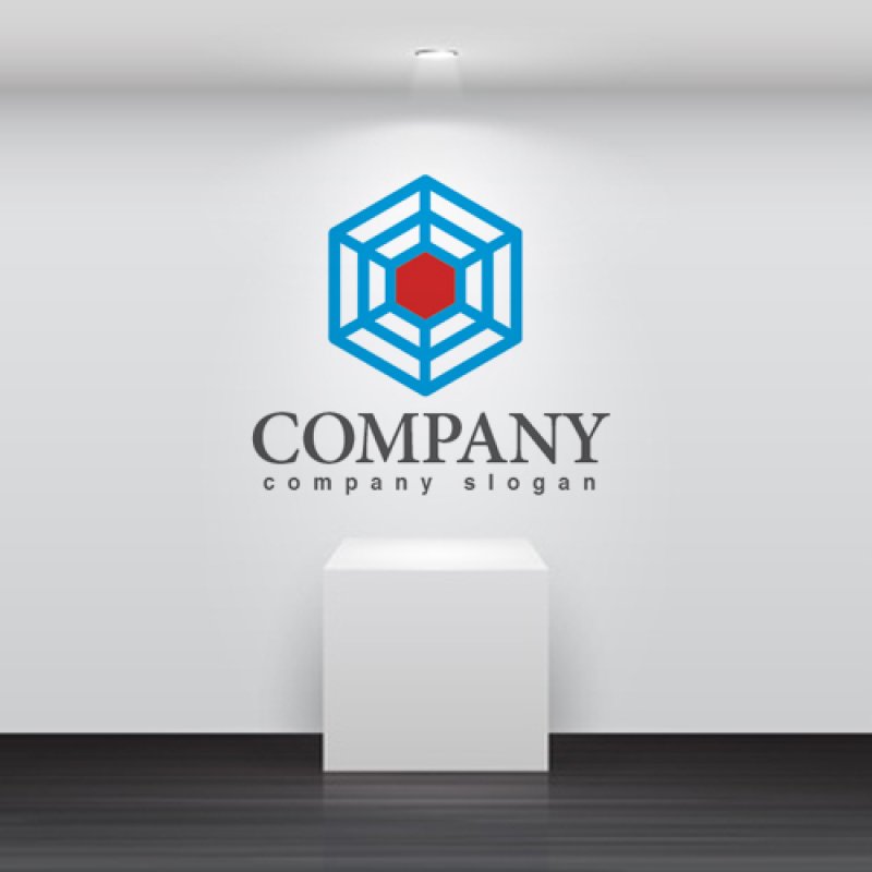 画像2: 蜘蛛の巣・六角形・的・ロゴ・マークデザイン307 (2)