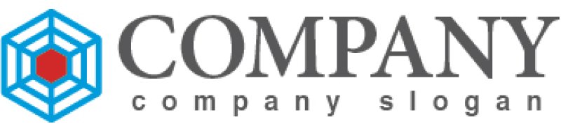 画像5: 蜘蛛の巣・六角形・的・ロゴ・マークデザイン307 (5)