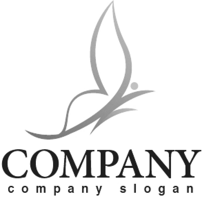 画像4: 蝶・羽・曲線・グラデーション・ロゴ・マークデザイン318 (4)