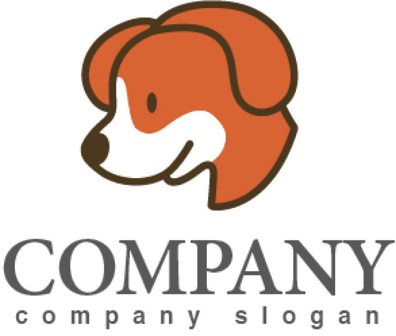 画像1: 犬・動物・ロゴ・マークデザイン326 (1)