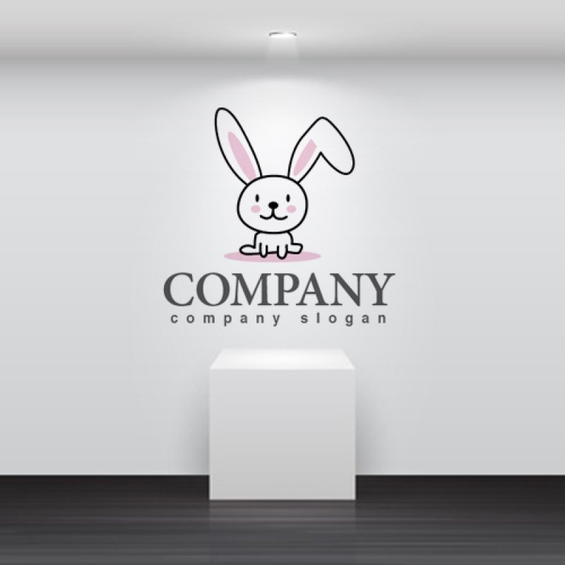 画像2: うさぎ・動物・かわいい・ロゴ・マークデザイン329 (2)