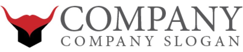 画像5: 闘牛・牛・ツノ・ロゴ・マークデザイン341 (5)