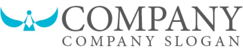 画像5: 鳥・人・翼・曲線・ロゴ・マークデザイン345 (5)