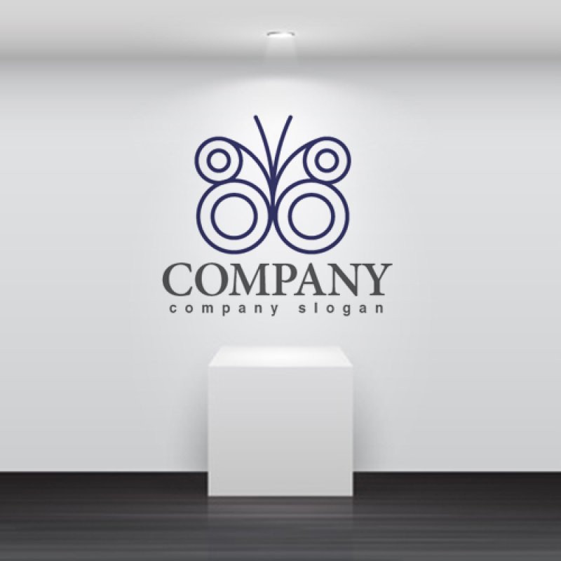 画像2: 蝶・輪・線・ロゴ・マークデザイン348 (2)