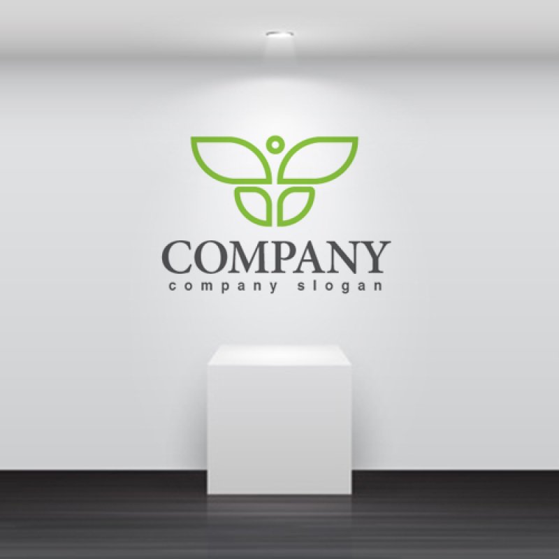 画像2: 蝶・羽・線・人・ロゴ・マークデザイン350 (2)