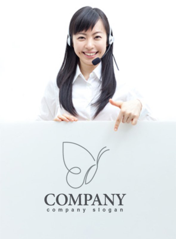 画像3: 蝶・線・羽・ロゴ・マークデザイン351 (3)