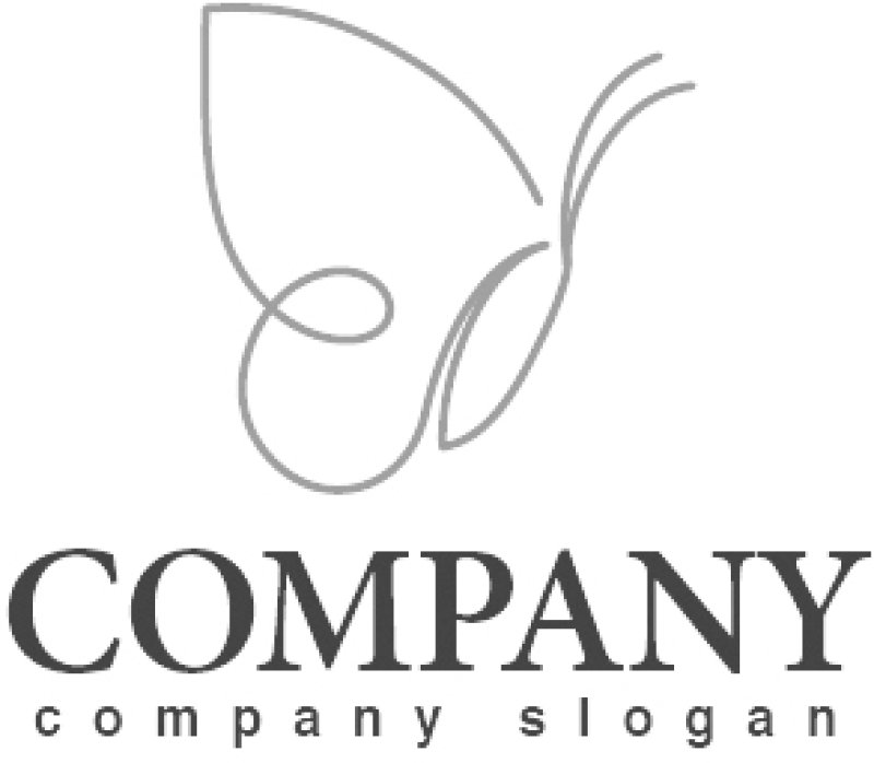 画像4: 蝶・線・羽・ロゴ・マークデザイン351 (4)