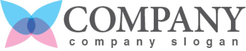 画像5: 蝶・葉・翼・ロゴ・マークデザイン352 (5)