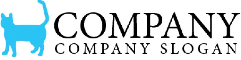 画像5: 猫・シルエット・尻尾・ロゴ・マークデザイン362 (5)