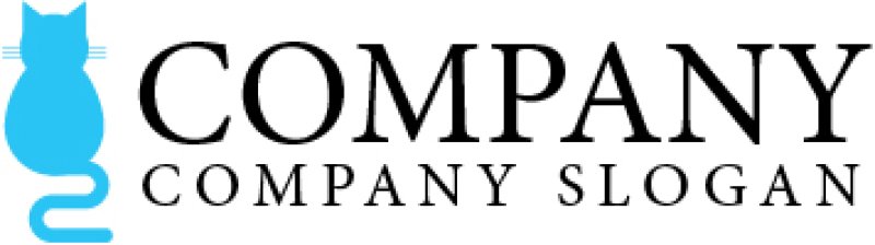 画像5: 猫・尻尾・後姿・ロゴ・マークデザイン368 (5)