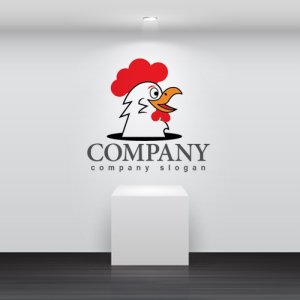画像2: 鶏・鶏冠・くちばし・ロゴ・マークデザイン369