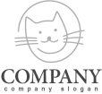 画像4: 猫・線・輪・ロゴ・マークデザイン374 (4)