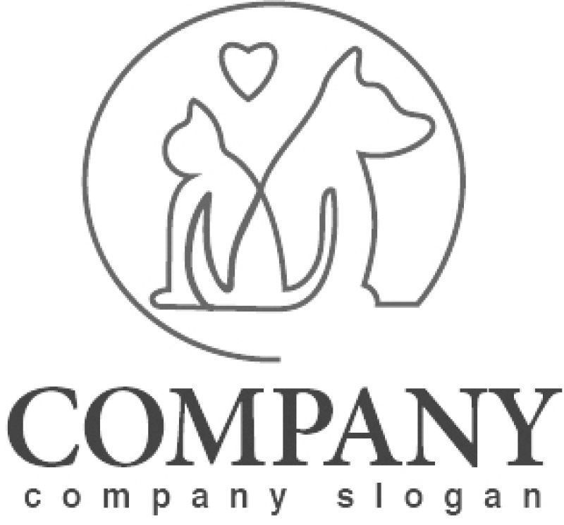 画像4: 猫・犬・輪・ロゴ・マークデザイン377 (4)