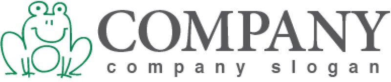 画像5: カエル・線・ロゴ・マークデザイン378 (5)