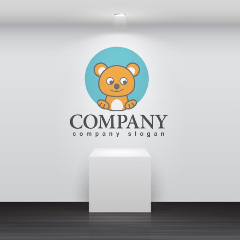 画像2: くま・輪・犬・ロゴ・マークデザイン394 (2)