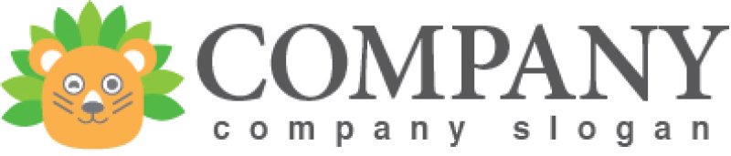 画像5: ライオン・葉・トラ・ロゴ・マークデザイン395 (5)