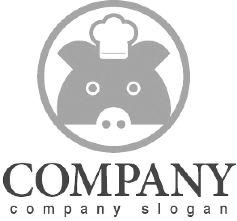 画像4: 豚・コック・輪・ロゴ・マークデザイン398 (4)