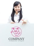 画像3: 猫・星・輪・ロゴ・マークデザイン399 (3)