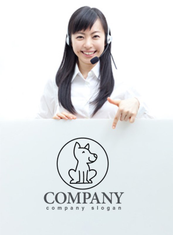 画像3: 犬・輪・線・ロゴ・マークデザイン405 (3)